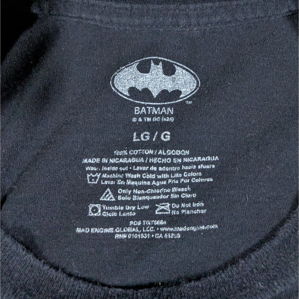 Batman Joker T-Shirt Mens LARGE Short Sleeve DC Comics Graphic Tee Mad Engine - Picture 3 of 7